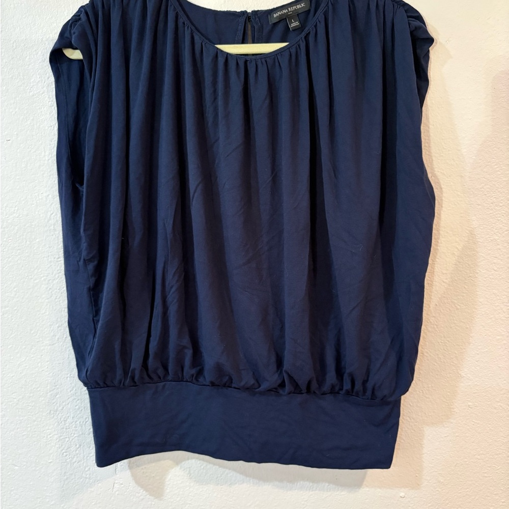 Banana Republic Navy Blouse